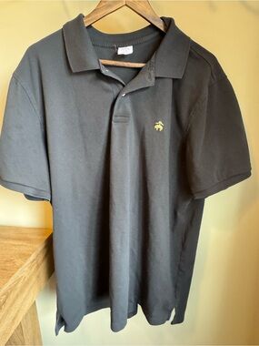 Brooks Brothers 1818 Original Fit Performance Polo Shirt Black XXL